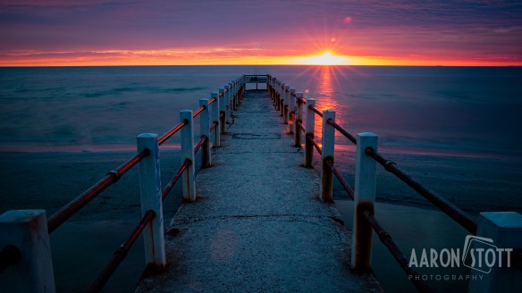 sunset chelsea beach - aaron stott photography
